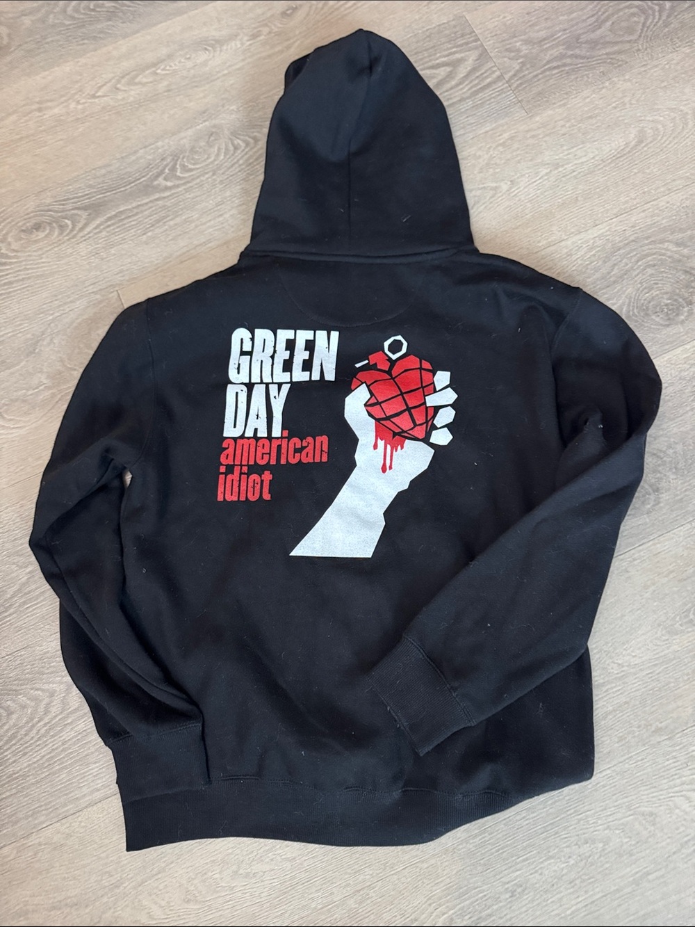 Green Day 'American Idiot' Black Zip-Up Hoodie